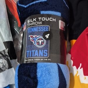 NFL Tennessee Titans Navy and Light Blue Silk Touch Throw